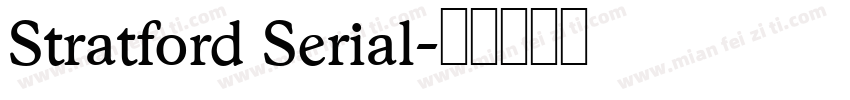 Stratford Serial字体转换